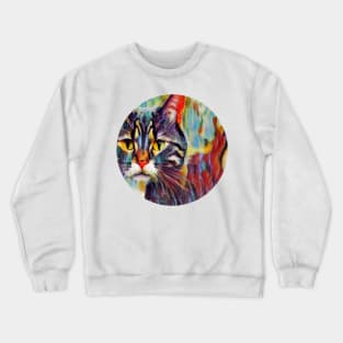 Family-Friendly floppy cat Crewneck Sweatshirt